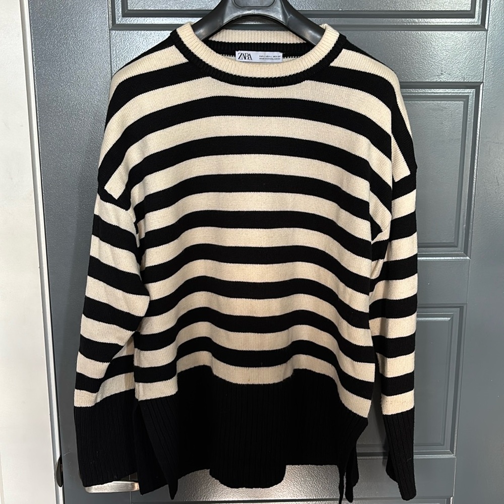 ZARA oversized striped sweater